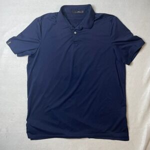 RLX Ralph Lauren Mens Polo Shirt XL Navy Blue Short Sleeve Golf Sport‎